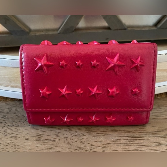 Jimmy Choo Handbags - RARE VINTAGE JIMMY CHOO tri-fold star-studded 6 Strand Key Case